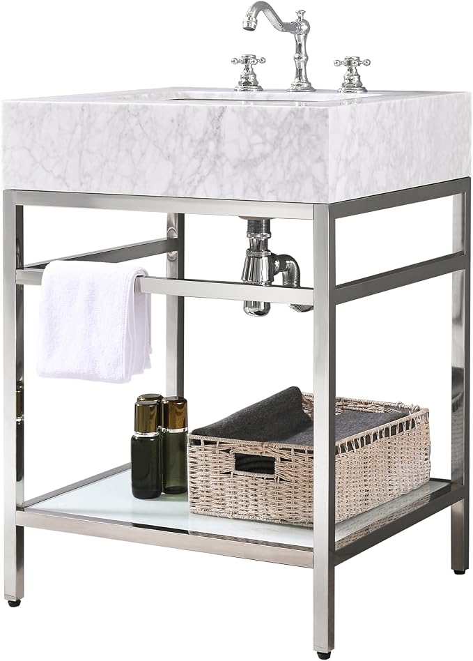 GESIPOR Bathroom Carrara Marble Vanity by Gesipor