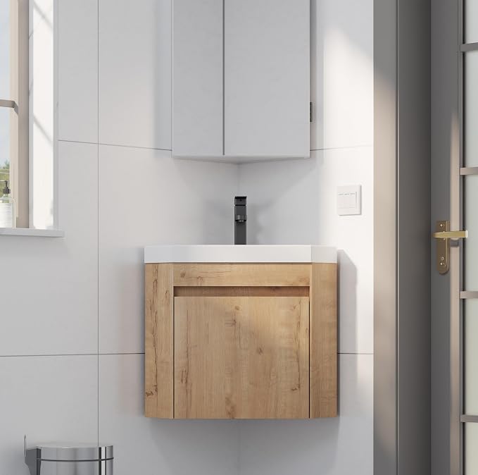 eclife 22" Corner Bathroom Vanity Sink Combo - Image 2