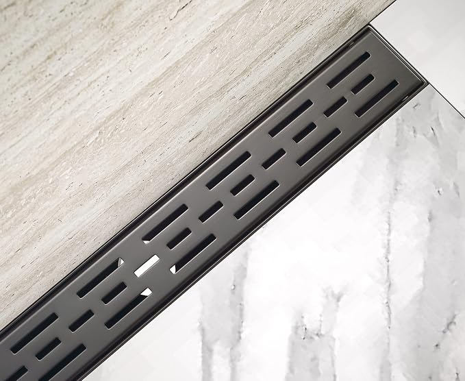 HEATGENE 24-Inch Linear Shower Drain in Venetian Bronze - Image 5