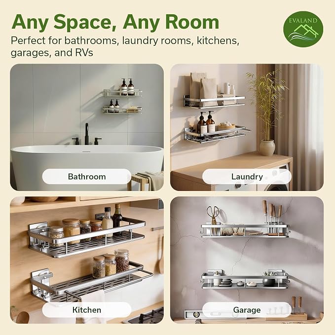 Shower Caddy Adhesive 2Pack - Image 7