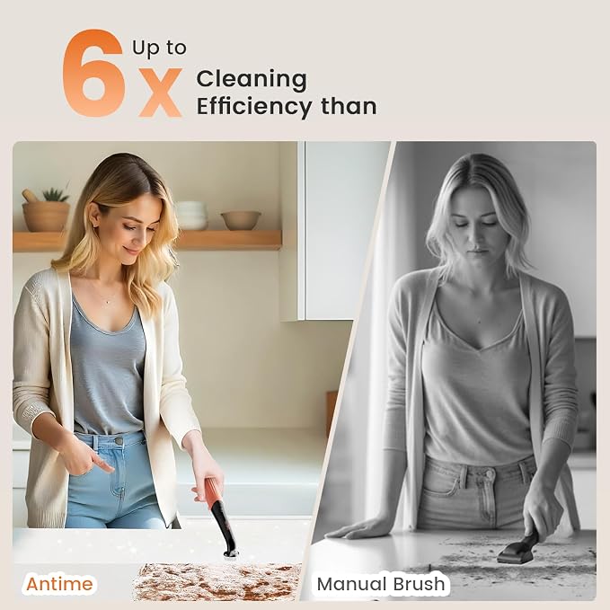 Rechargeable Electric Grout Brush, Upgraded Cordless Power Scrubber Kit - Image 2