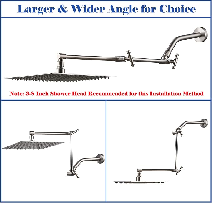 Brushed Nickel Shower Arm Extension - Image 5