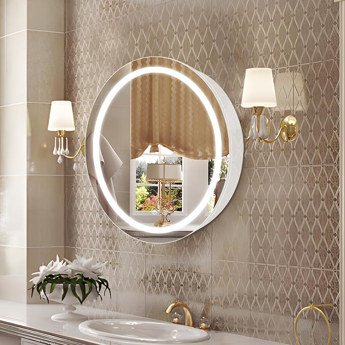 24inch Round Medicine Cabinet by Janboe