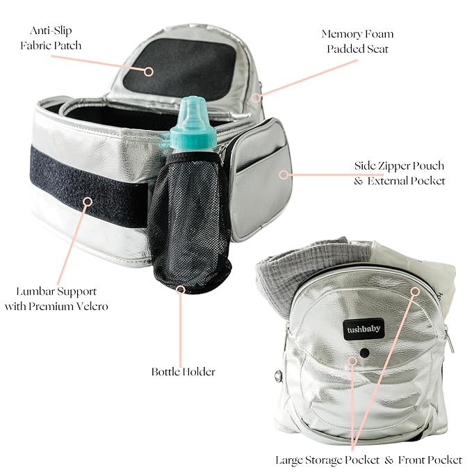 Tushbaby The Original Premium Quality Hip Seat Carrier – Safety-Certified Baby - Image 4