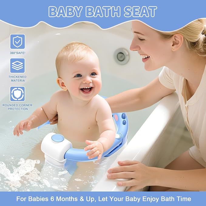 TPN Baby Bath Seat for Babies 6 Months & Up, Non-Slip Toddler Bath Seat - Image 3