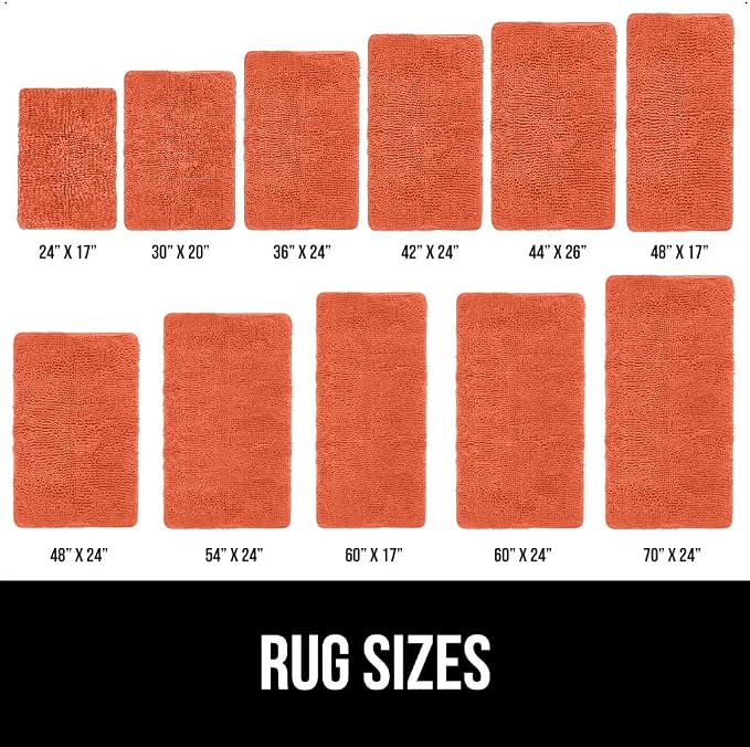 GORILLA GRIP Bath Rug Mat, Thick Soft Absorbent Chenille, Quick Dry Microfiber - Image 6