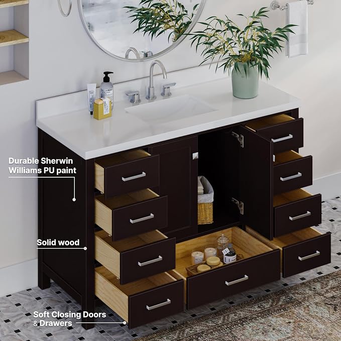 ARIEL Bathroom Vanity 55" Inch - Image 3