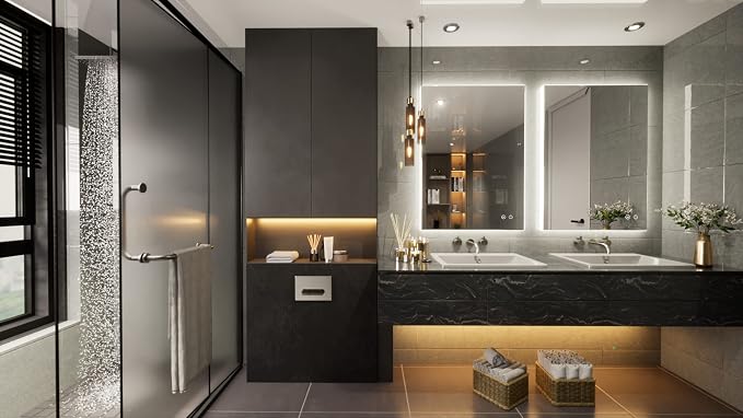 TETOTE 20 x 28 LED Backlit Bathroom Mirror - Image 2