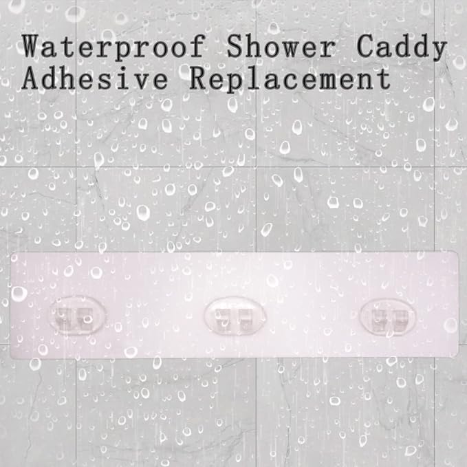 4 Pack Shower Caddy Adhesive for Replacement, Strong Transparent Adhesive for - Image 7