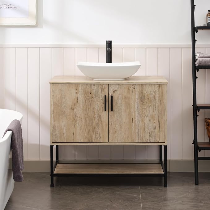 UEV Rustic Oak 36" Bathroom Vanity - Image 4