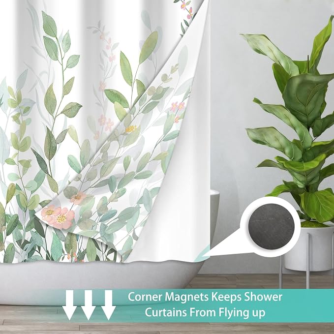 No Hook Shower Curtain Set - Image 5