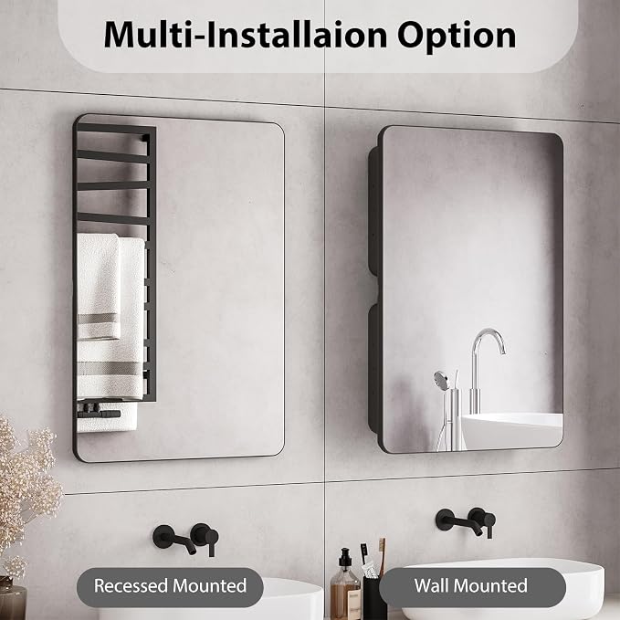 Rresyet 24×36 Bathroom Mirror Cabinet - Image 7