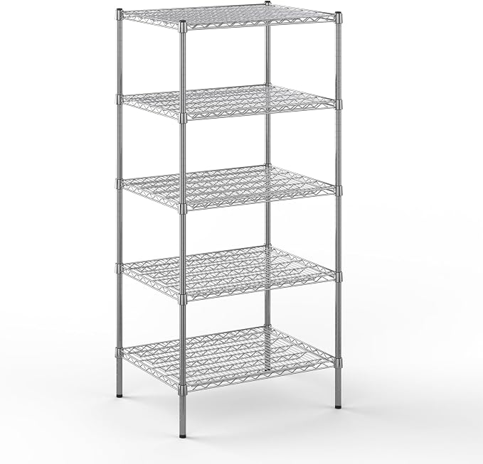 24" Deep x 30" Wide x 64" Height Wire Shelving Kit | 5-Tier | NSF Commercial by Regal+Altair