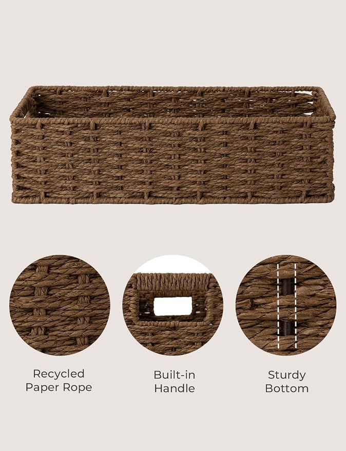 StorageWorks Toilet Tank Tray, Toilet Tank Basket, Toilets Organizer - Image 3