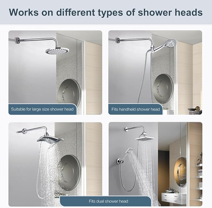 BRIGHT SHOWERS 16-Inch Shower Head Extension Arm - Image 4