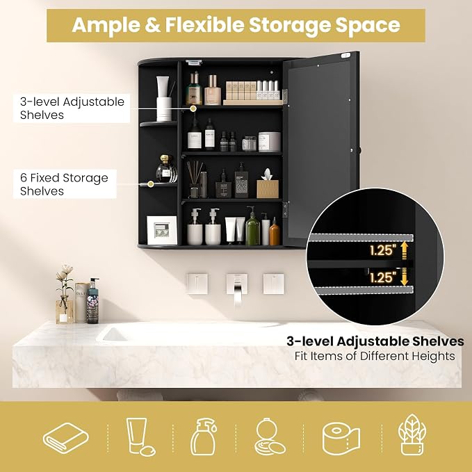 RELAX4LIFE Bathroom Wall Cabinet - Image 4