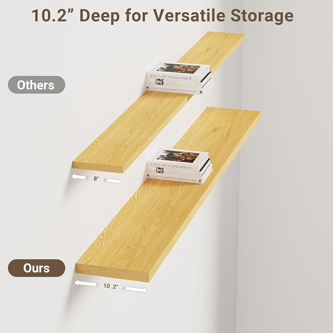 Vivelove 10" Deep Floating Shelves - Image 6
