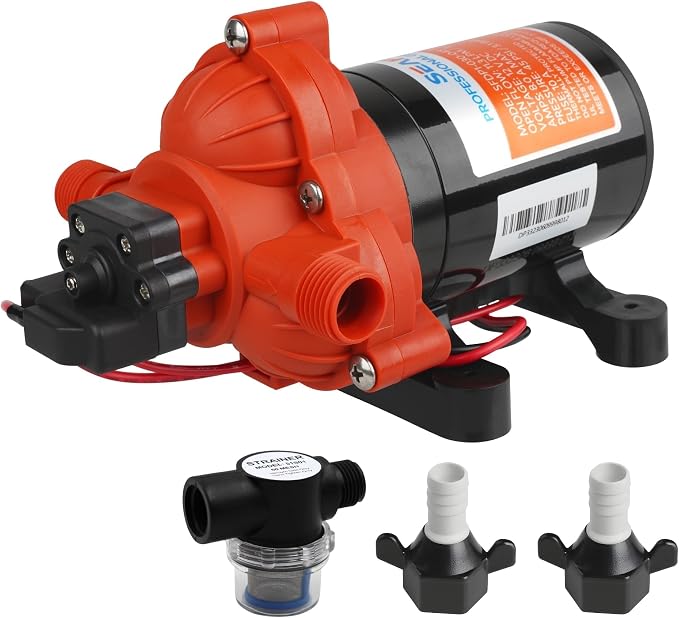 SEAFLO 33 Series 12V DC RV/Camper/Boat/Off-Grid Fresh Water Pressure Pump –12V by SEAFLO