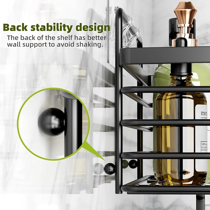 Shower Caddy, Adhesive Shower Organizer - Image 5