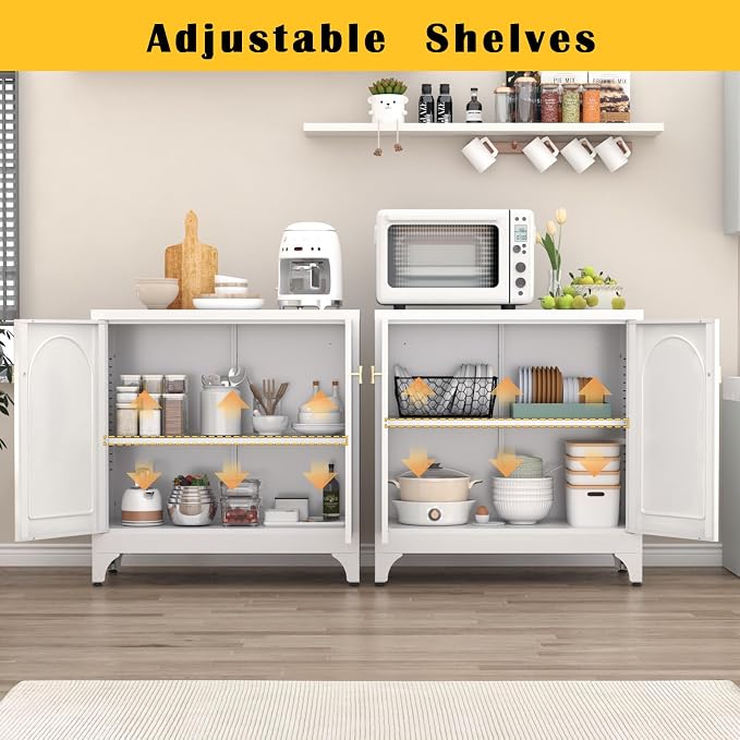 Metal Sideboard Buffet Cabinet - Image 5