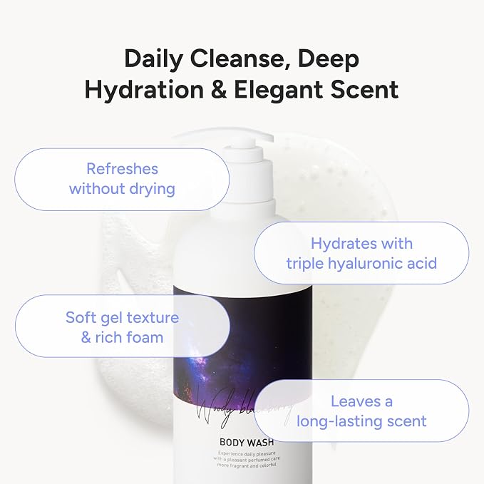 Korean Body Wash with Hyaluronic Acid & Aloe – Hydrating Moisturizing Cleanser - Image 4