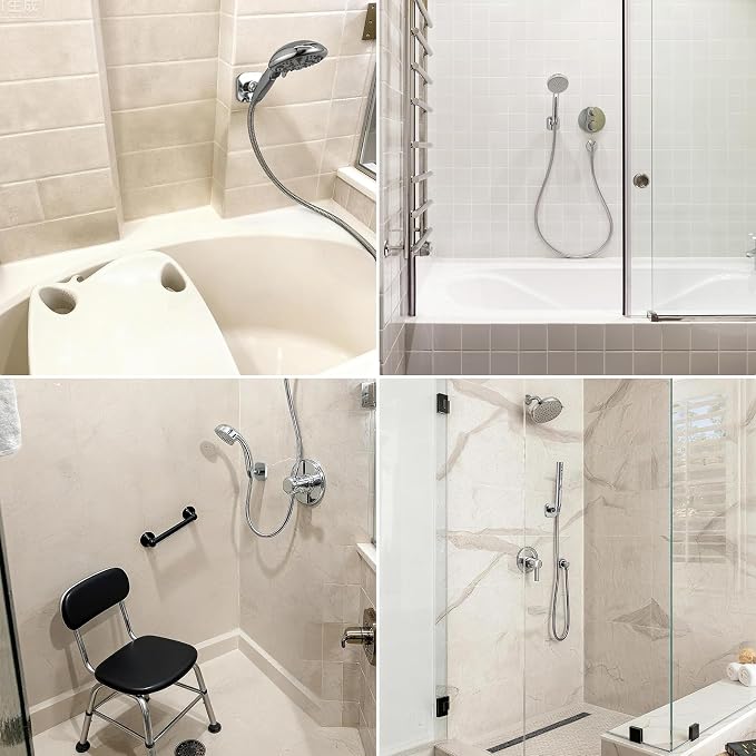G-Promise All Metal Handheld Shower Head Holder, Adjustable Wall Mount Shower - Image 4