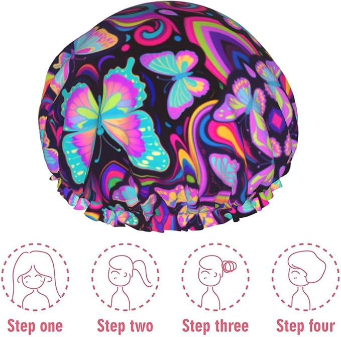 Double Layers Waterproof Shower Cap - Image 7