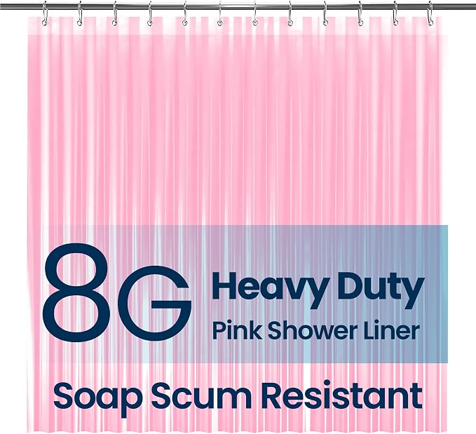 LiBa Bathroom Shower Curtain Premium PEVA Non-Toxic by Liba