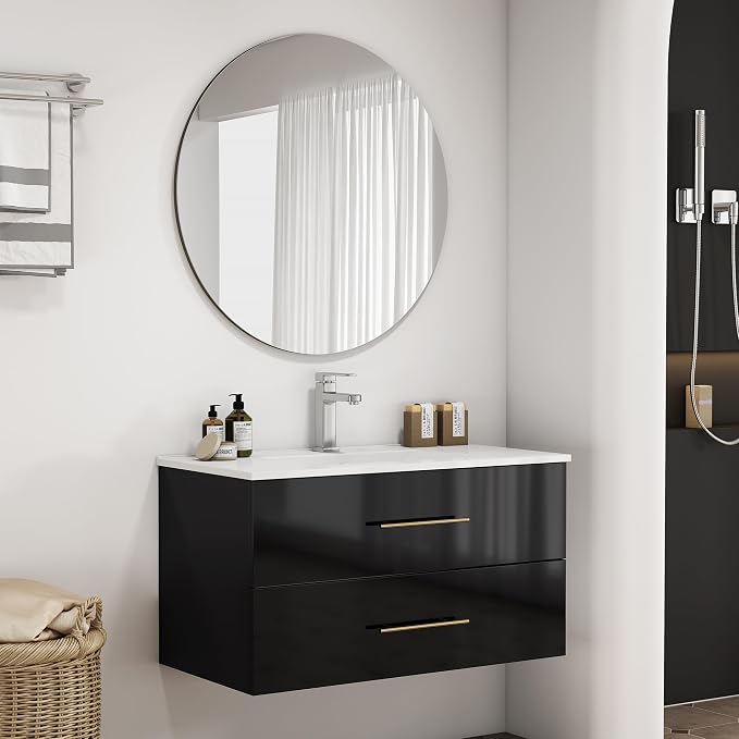 36" Wall Mounted Bathroom Vanity - Image 3