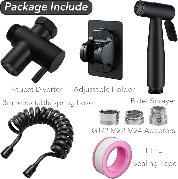 Sink Faucet Sprayer Set, Handheld Bidet Sprayer - Image 3