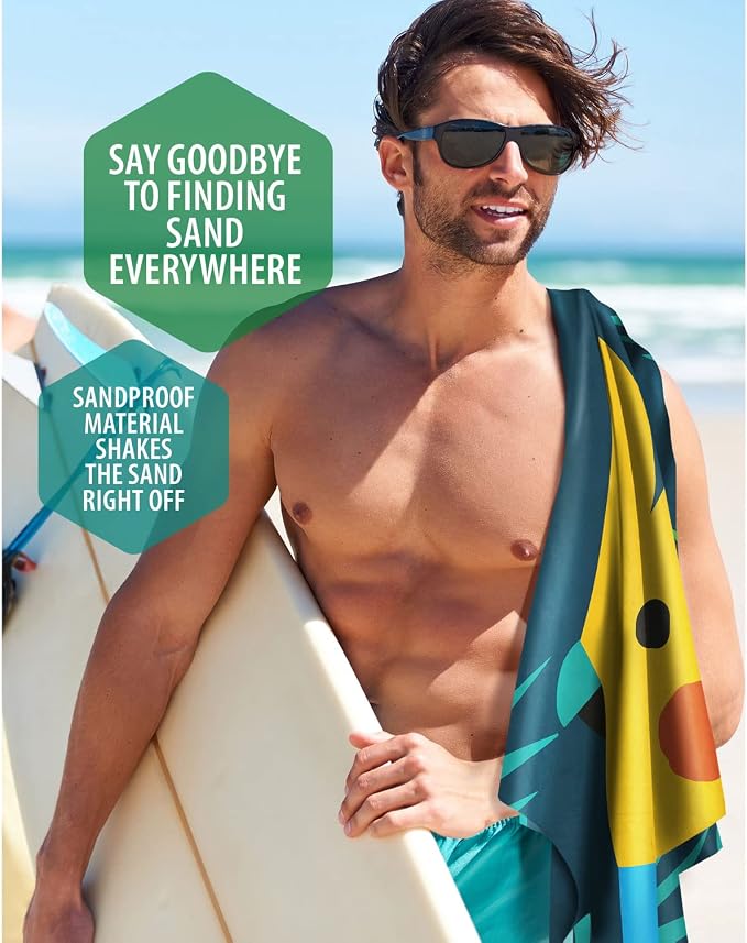 VENTURE 4TH Microfiber Beach Towel: Quick-Dry, Sandproof and Lightweight - Image 7