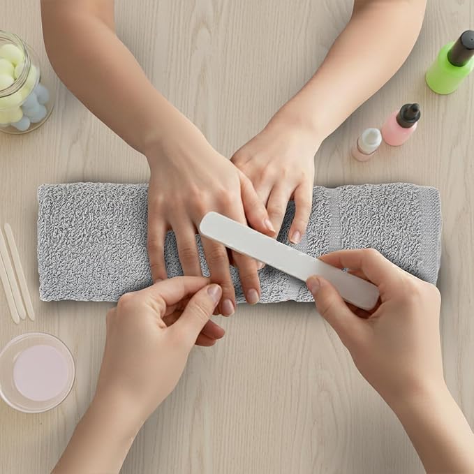 Hand Towels Grey Economy Salon Towels - Image 4