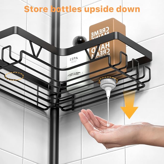 KEGII Corner Shower Caddy Tension Pole - Image 5