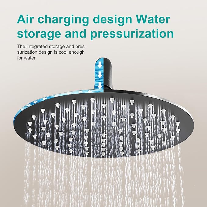 All Metal Rain Shower Head - Image 5