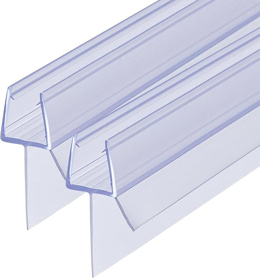 Shower Door Bottom Seal 2-Pack 1/4" x 39" Frameless Glass Shower Door Seal by Unknown