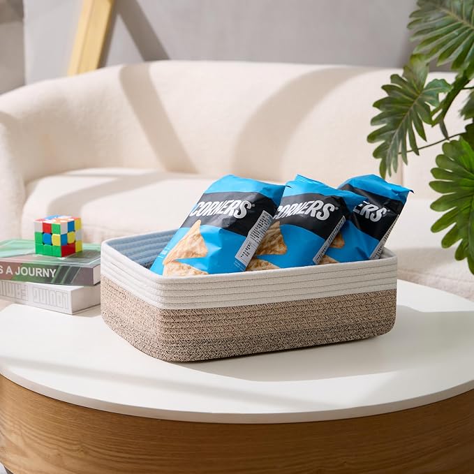 Large Shallow Organizing Baskets 15x11x5.1 Inches - Image 5