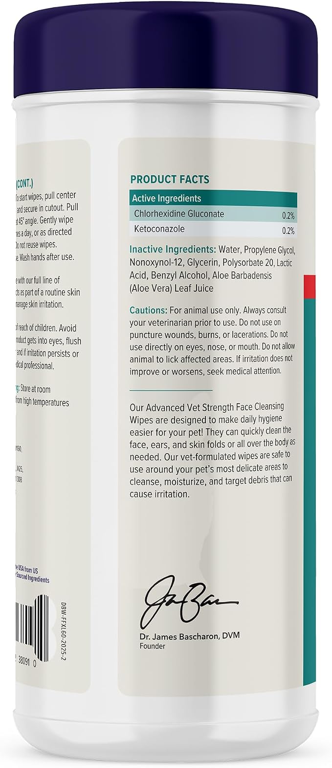 Vetnique Dermabliss Dog Face Wipes - Image 4