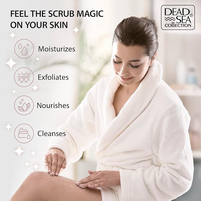Dead Sea Collection Argan Salt Scrub – Exfoliating Body Scrub - Image 3