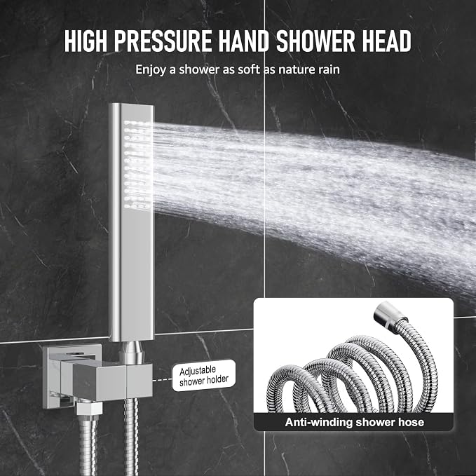 Iriber Chrome Shower System Wall Mount - Image 5
