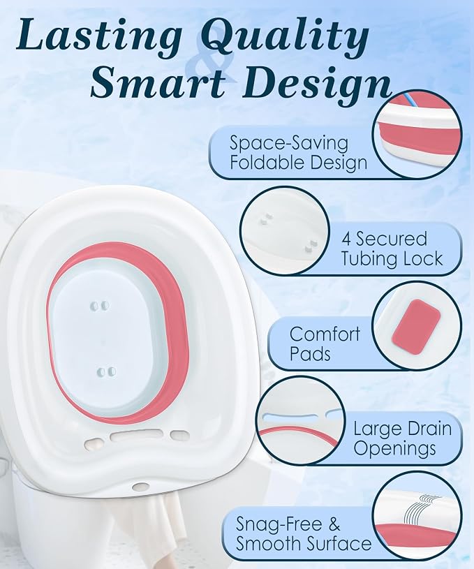 Sitz Bath, Sitz Bath for Toilet Seat, Postpartum Essentials and Hemorrhoids - Image 5