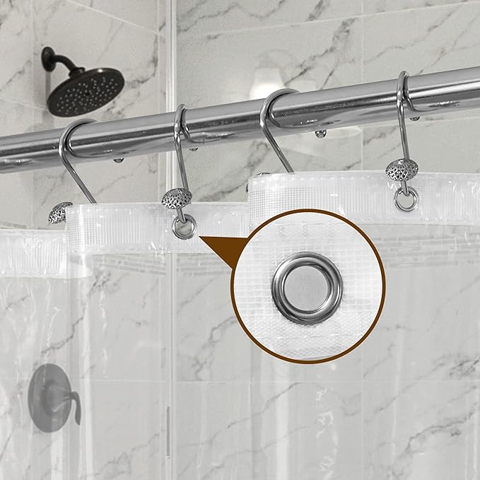 Barossa Design Plastic Shower Liner Clear - Image 6