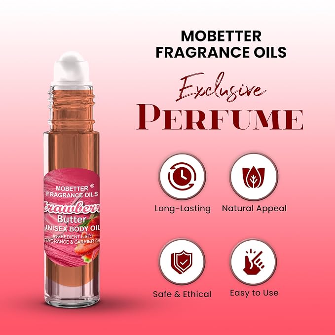 MOBETTER FRAGRANCE OILS Strawberry Butter Fragrance Body Oil - Image 3