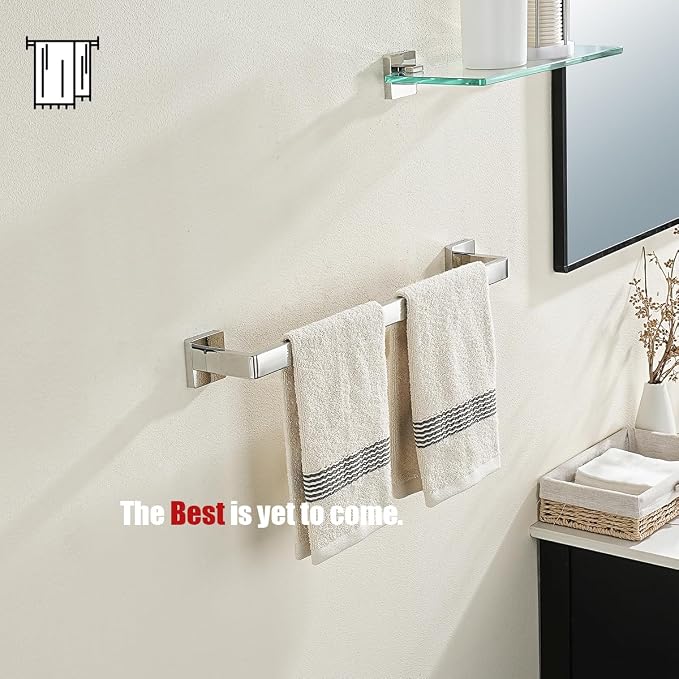 JQK Polished Towel Bar, Rounded Edges 20.41 Inch Towel Rack, 304 Stainless - Image 6