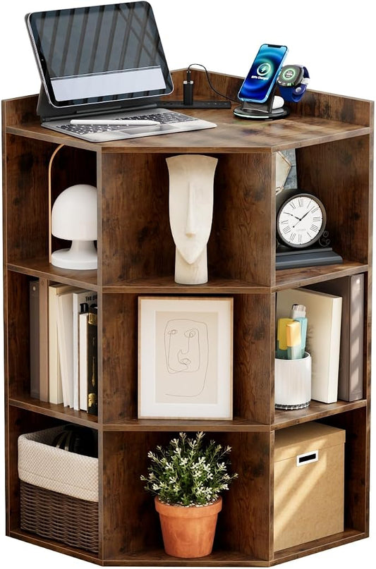 Corner Cabinet, Wooden Cube Storage by YQJENMW-TreasureFurniture