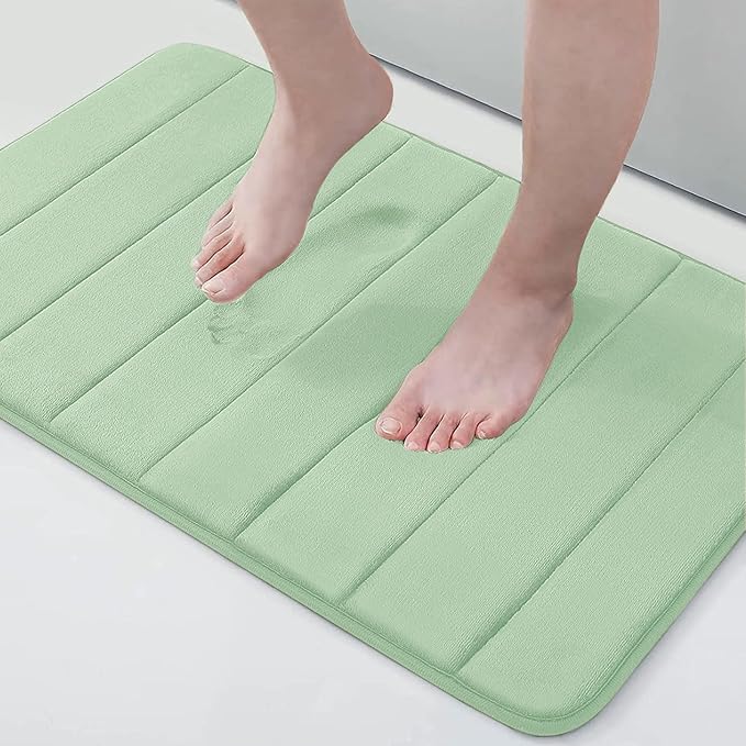 Buganda Memory Foam Bath Mat, Ultra Soft and Non-Slip Bathroom Rugs, Water by Buganda