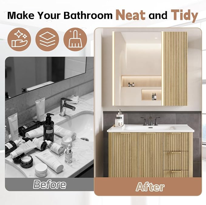 Lighted Bathroom Medicine Cabinet - Image 5