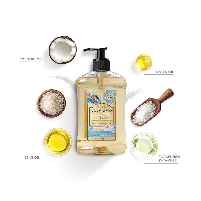 A LA MAISON de Provence Fresh Sea Salt Liquid Hand and Body Soap - Image 2