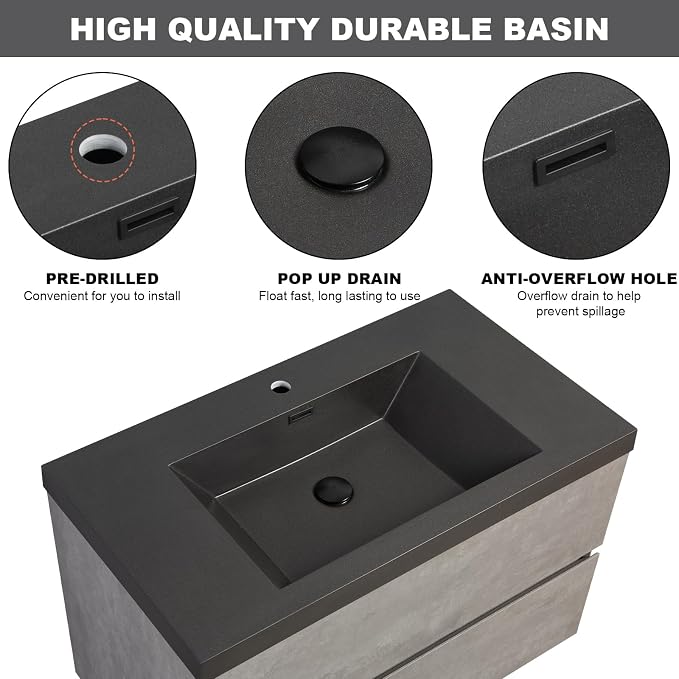 36" Floating Bathroom Vanity - Image 6