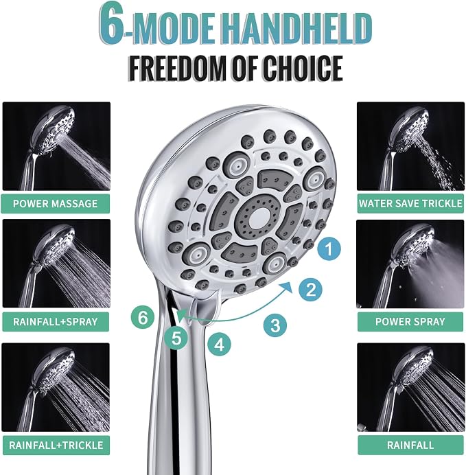 SR SUN RISE Rain Shower Faucet Set - Image 4