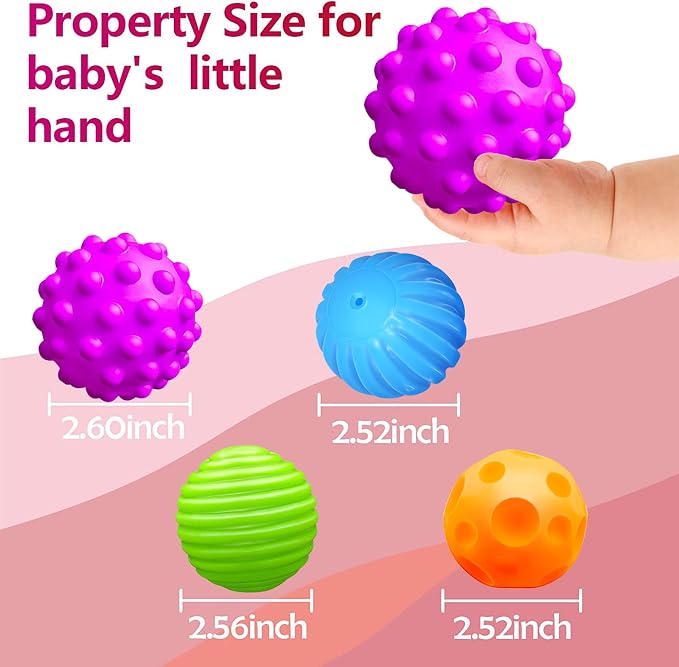 Montessori Toys for Babies 3 Months+, Baby Balls 3 to 12 Month for Babies & - Image 6